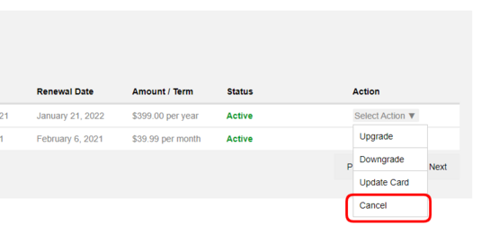 Easy Cancellations